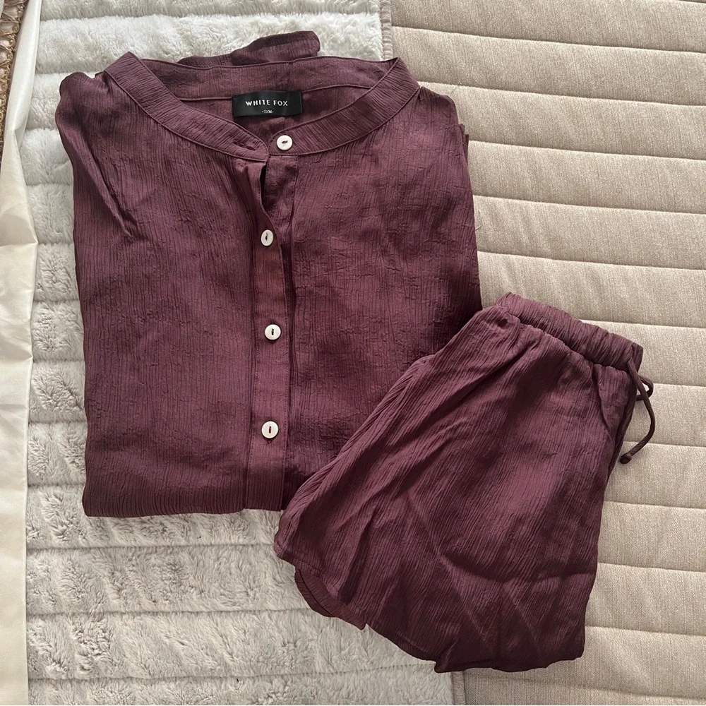 White Fox two piece cover up set - Picture 3 of 3